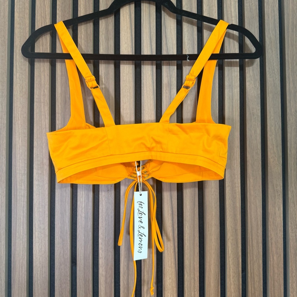 For Love & Lemons Clementine Bra Top XS NWT - Picture 4 of 5